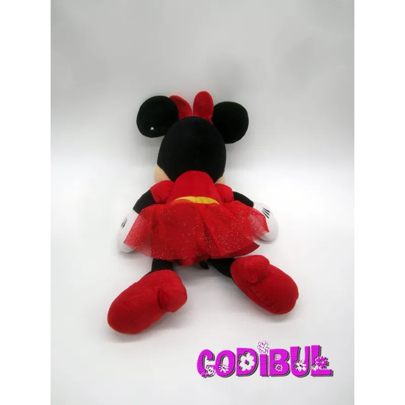 doudou peluche minnie disneyland robe rouge