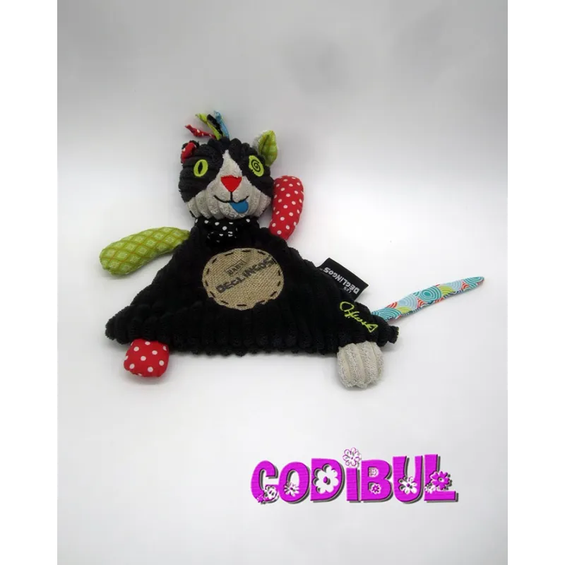LES DEGLINGOS doudou baby deglingos chat noir Charlos