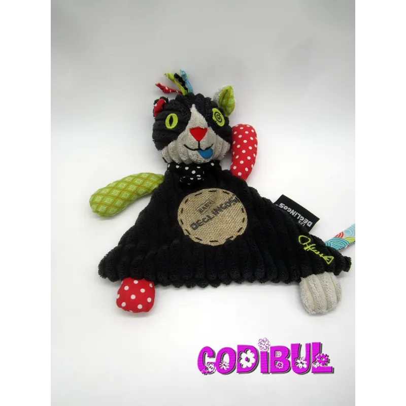 LES DEGLINGOS doudou baby deglingos chat noir Charlos