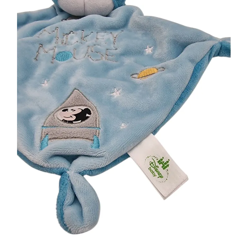 DISNEY NICOTOY doudou Mickey bleu mouchoir