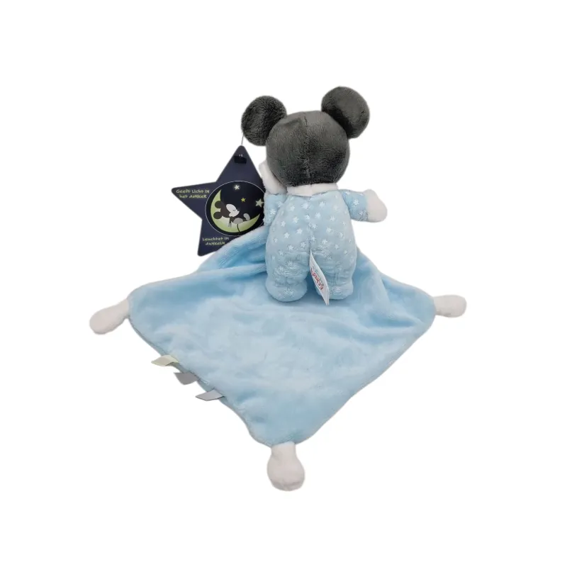 DISNEY Baby doudou mickey phosphorescent bleu HELLO STAR