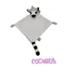 Nature Planet doudou lémurien blanc noir