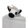 Nature Planet doudou lémurien blanc noir