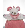 BABY NAT' doudou plat marionnette souris rose Tipioux