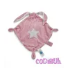 TEX BABY Doudou plat lapin rose étoile