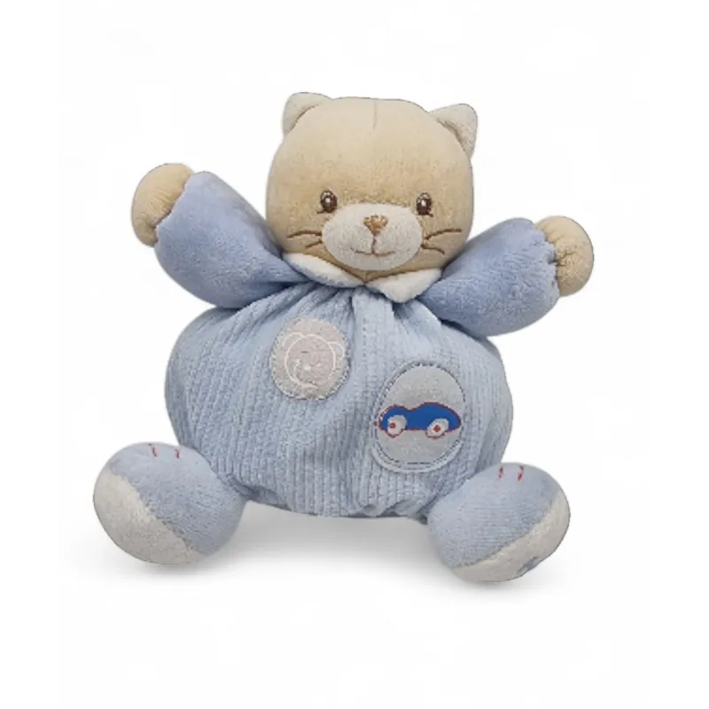 KALOO Doudou chat patapouf bleu voiture BLUE