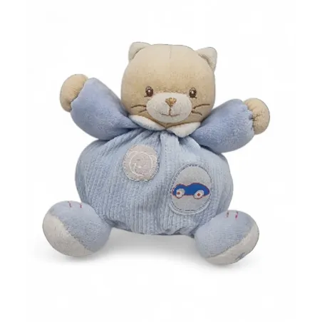 KALOO Doudou chat patapouf bleu voiture BLUE