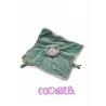 MOULIN ROTY Doudou plat Chat Minoucha vert