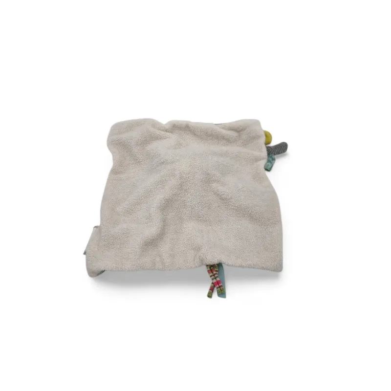 MOULIN ROTY Doudou plat Chat Minoucha vert