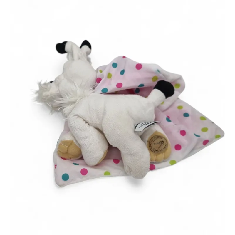 Parc Astérix doudou chien Idéfix avec couverture rose