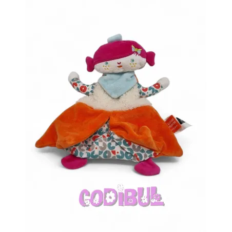 Cache Cache doudou Toudou fille cheveux fuchsia