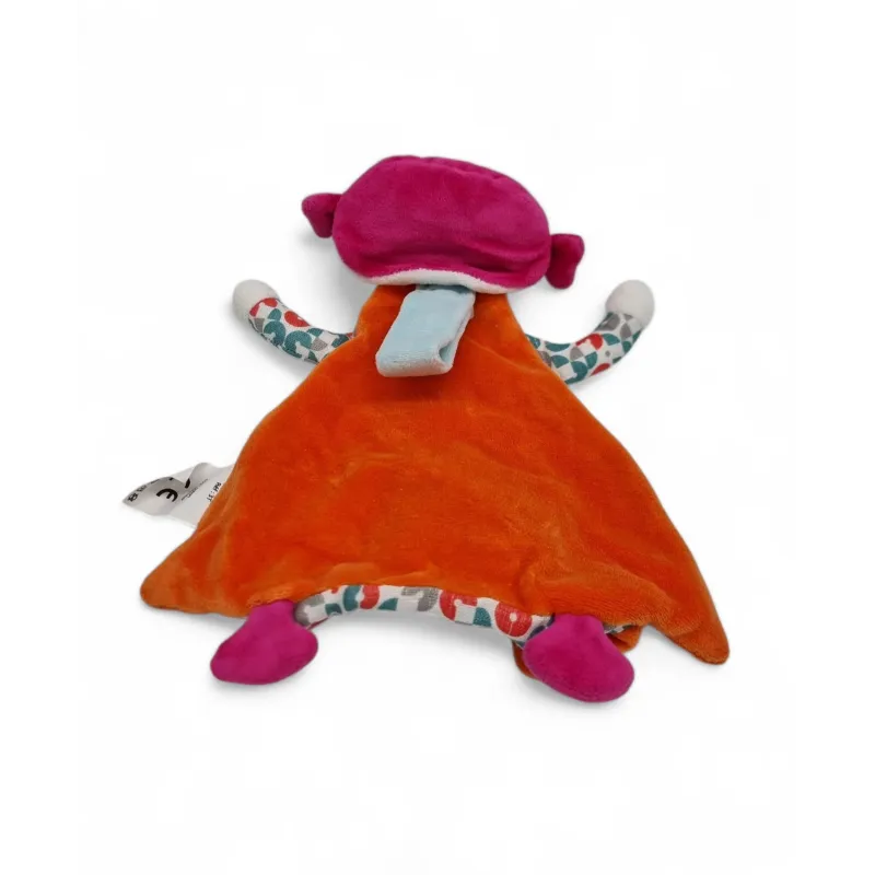 Cache Cache doudou Toudou fille cheveux fuchsia