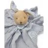 DOUDOU ET COMPAGNIE lapin bleu ciel lange