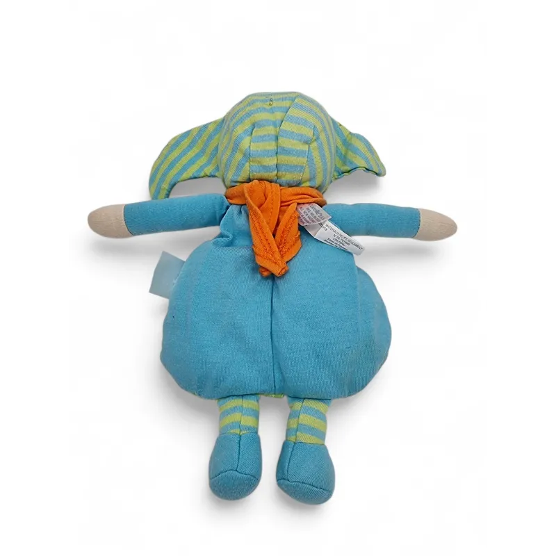 COROLLE Doudou Poupée lutin bleu vert avec grelot