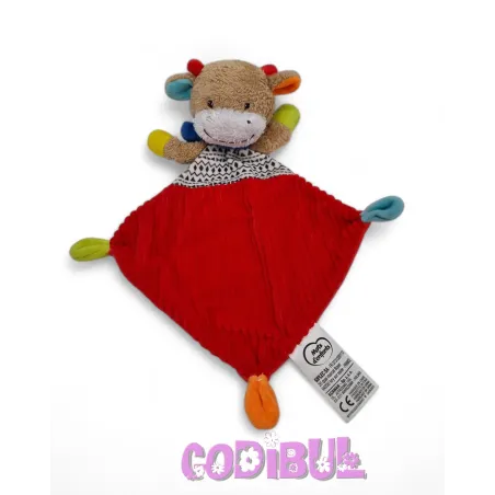 MOTS D'ENFANTS doudou plat girafe ou vache