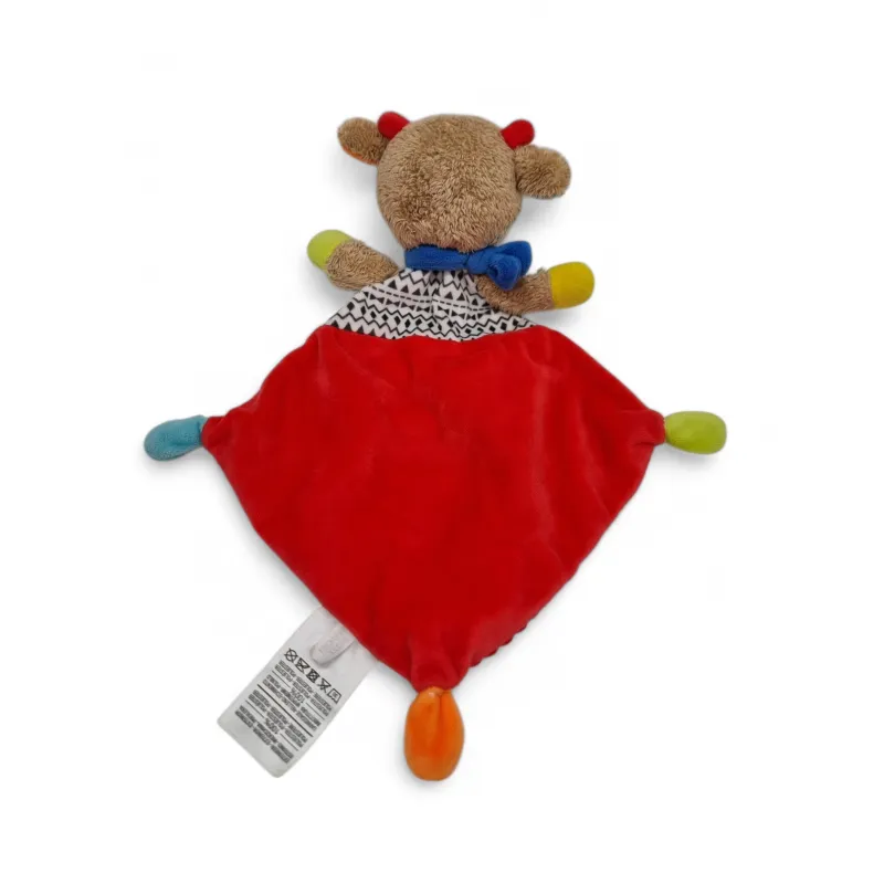 MOTS D'ENFANTS doudou plat girafe ou vache