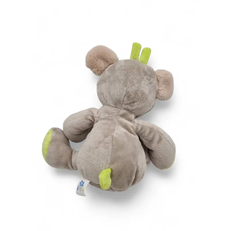 Doudou BEBISOL koala gris bleu vert Arthur et Lola