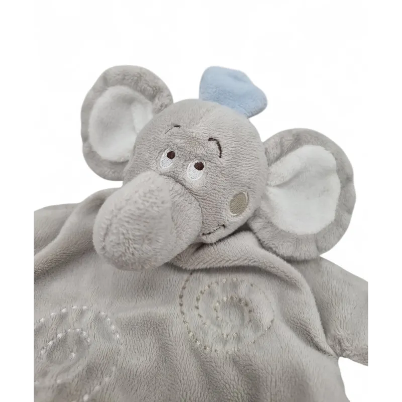 KIMBALOO LA HALLE doudou plat éléphant gris