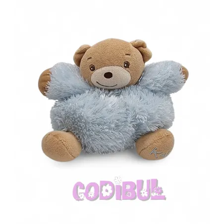 KALOO Doudou ours fur bleu ciel fourrure