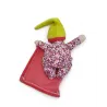 COROLLE Doudou poupée bébé mouchoir rose fleurs Minirêve