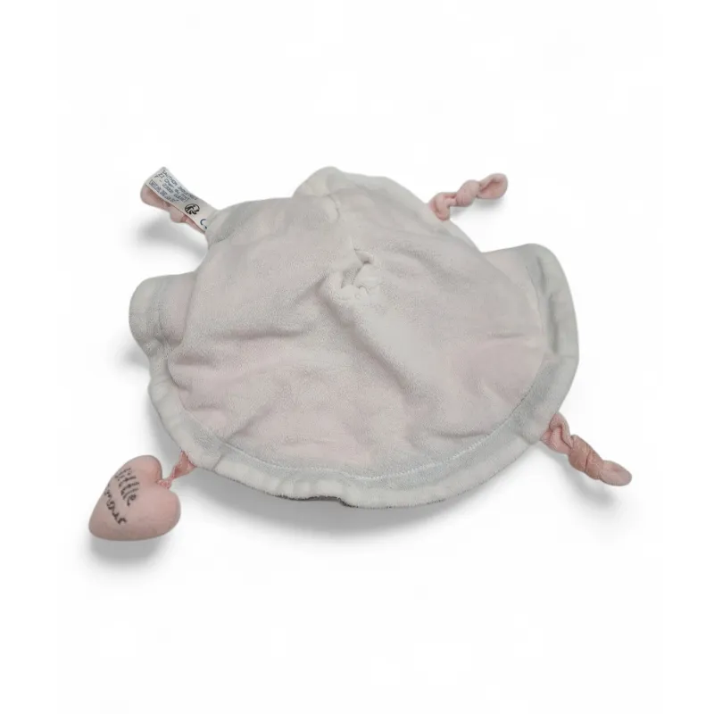 SAUTHON doudou plat rond souris Lilibelle rose