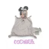 DISNEY SIMBA TOYS Doudou plat Minnie blanc rose étoiles