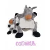 TEXTISUN doudou marionnette âne cheval corsica gris blanc