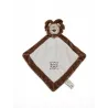 Doudou plat lion marron beige blanc ZDT