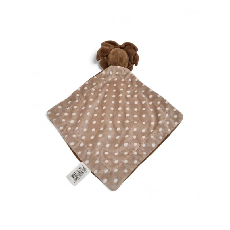 Doudou plat lion marron beige blanc ZDT