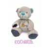 Doudou BEBISOL ours gris bleu arthur et lola