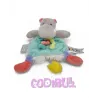 DOUDOU ET COMPAGNIE hippopotame attache tétine tropicool