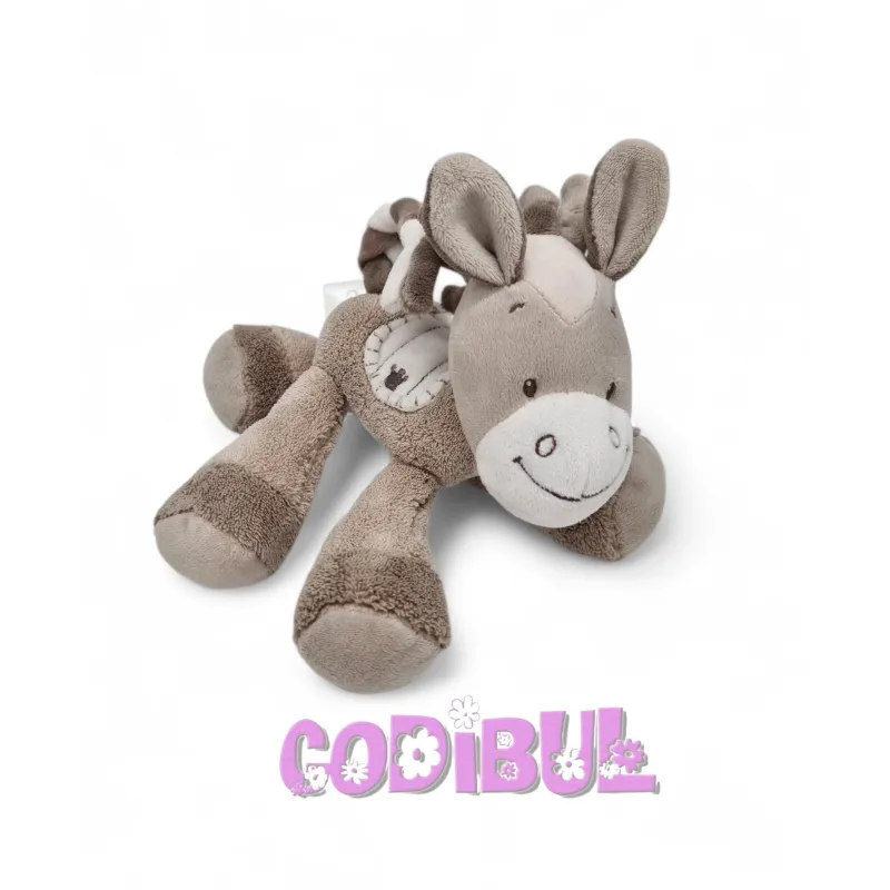 NATTOU doudou cheval poney beige