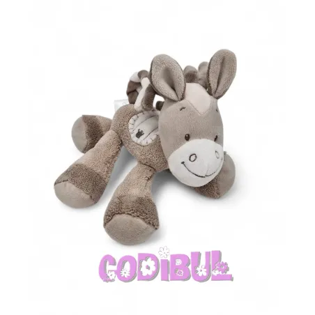 NATTOU doudou cheval poney beige