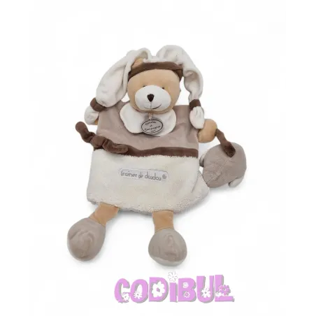 DOUDOU ET COMPAGNIE marionnette ours graines de doudou
