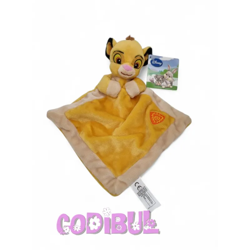 DISNEY Doudou plat lion simba