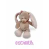 NATTOU Doudou lapin Nina beige rose 22 cm avec grelot