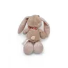 NATTOU Doudou lapin Nina beige rose 22 cm avec grelot