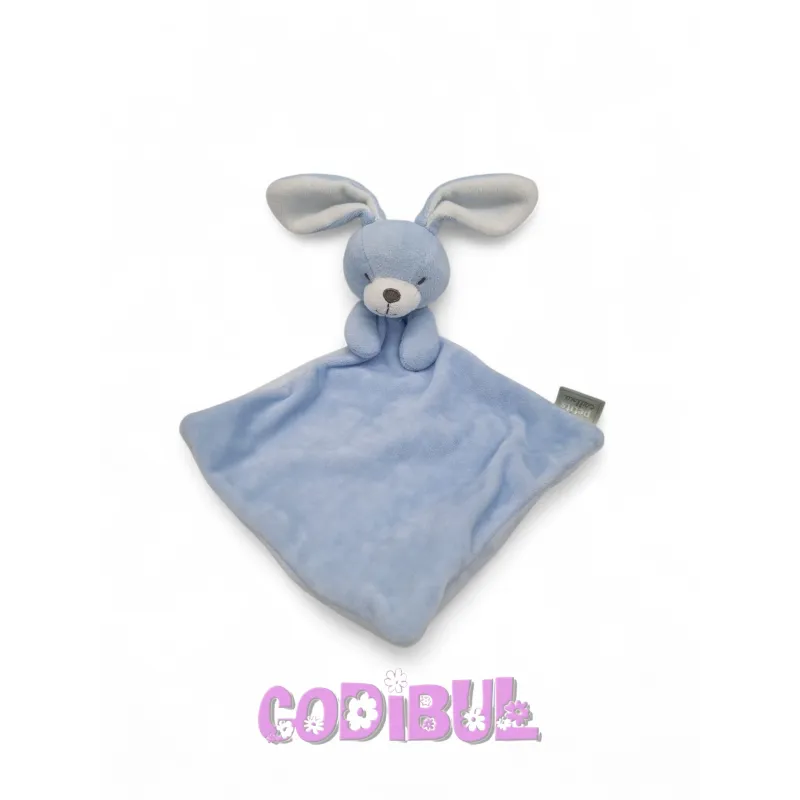 Mes petits cailloux doudou lapin bleu