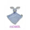 Mes petits cailloux doudou lapin bleu