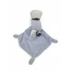 MOTS D'ENFANTS doudou mouchoir ours bleu blanc sweet dream