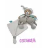 BABY NAT' doudou pantin ours polochon avec mouchoir