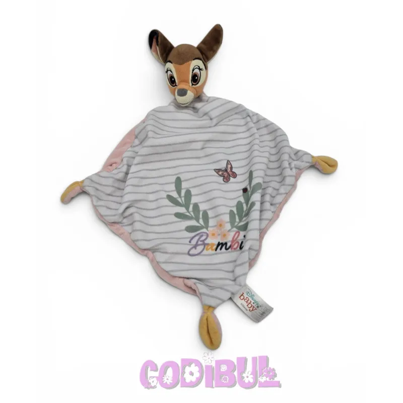 DISNEY Baby Doudou plat Bambi