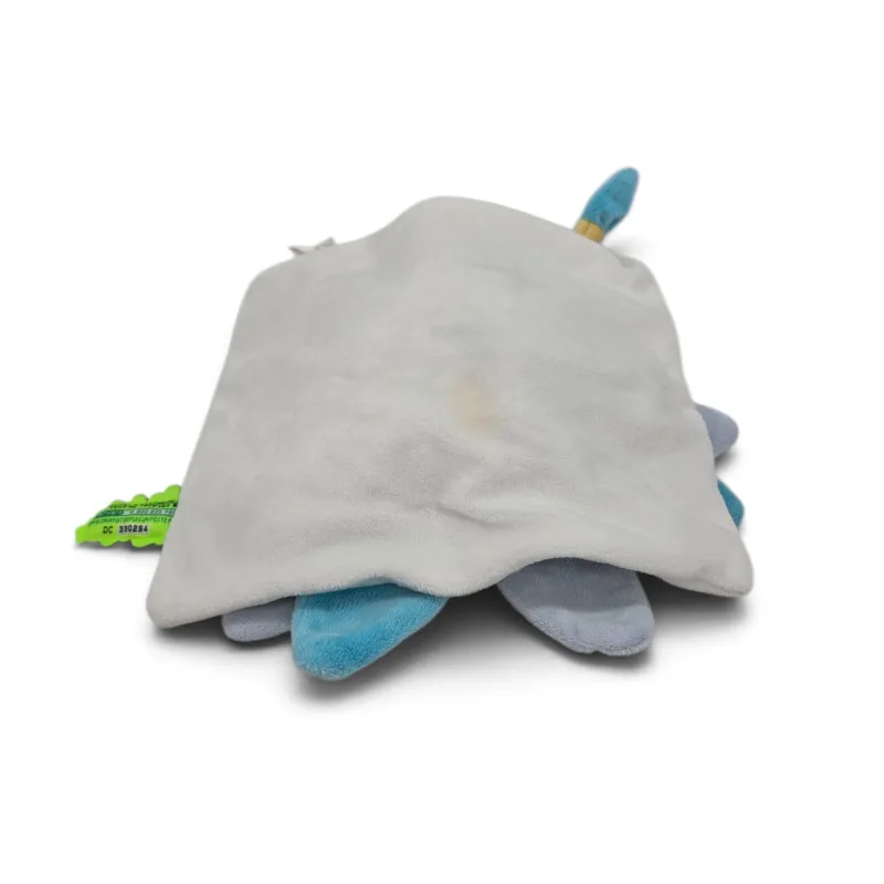 DOUDOU ET COMPAGNIE ours collector bleu blanc pétales