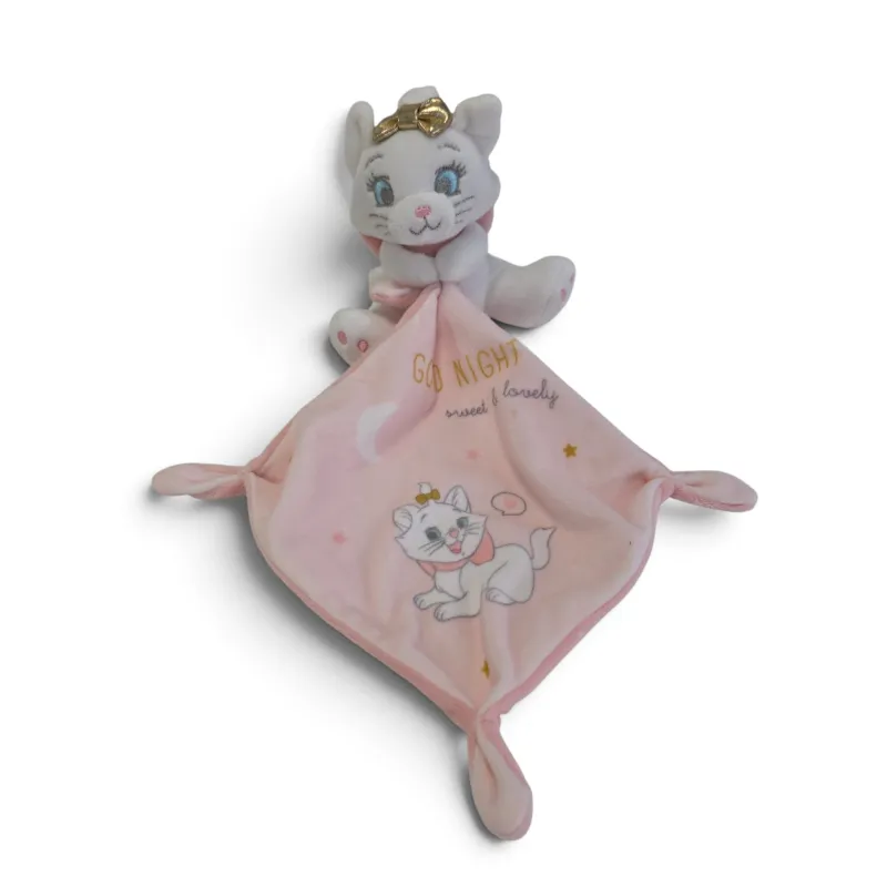 DISNEY BABY Doudou chat marie avec mouchoir