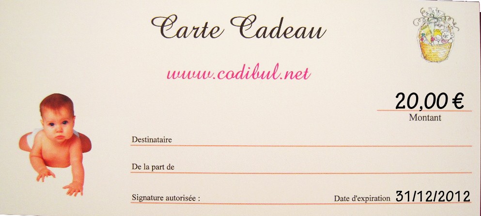 Carte cadeau